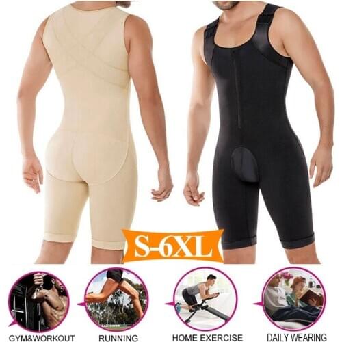 Minifaceminigirl Mens Compression Garments Fajas Colombianas Para Hombre Bodysuit Shapewear Shirt Girdle for Men Shaper