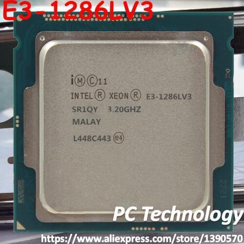Original Intel Xeon E3-1286LV3 CPU 3.20GHz 8M LGA1150 1286L V3 Quad-core Desktop E3-1286L V3 processor Free shipping E3 1286LV3