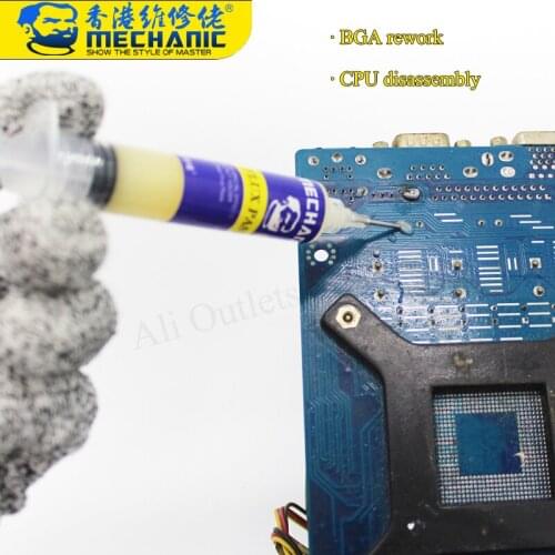MECHANIC 10CC 225/226 UV Liquid paste soldering flux for iPhone CPU nada SMD BGA demolition special solder flux paste + Needle