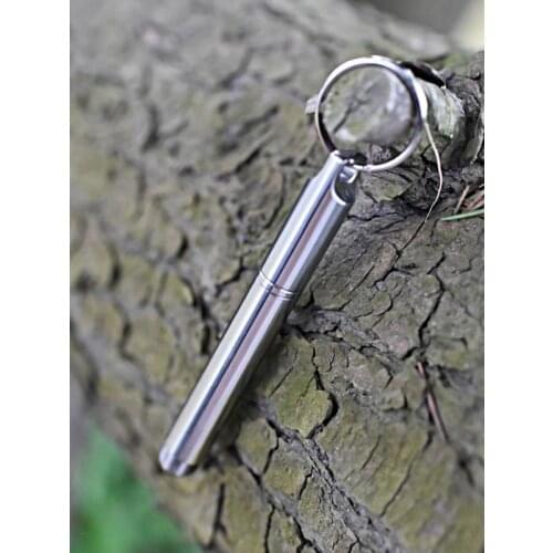 Portable Mini Titanium Pen Outdoor EDC Tool Keychain Pocket Business Writing Pen Collection Pen Glass Breaker