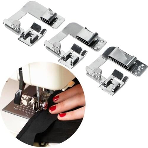Domestic Sewing Machine Foot Presser Crimping Presser Rolled Hem Feet Household Sewing Machine Accessories 1 Piece