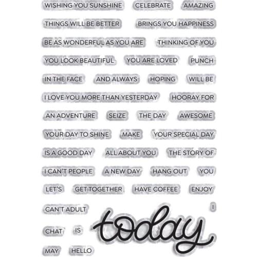 Today Transparent Clear Silicone Stamp Seal for DIY scrapbooking photo album Decorative clear stamps