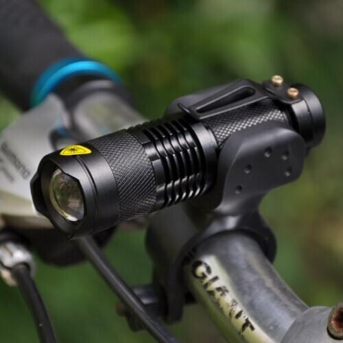 Outdoor Sports Mini 260 Lumens Q5 LED 3 Modes Flashlight Torch Lamp Focus Zoomable Tactical Camping Hiking Tools Lights
