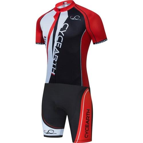 Cycearth Skinsuit 2021 велосипед взрослый Triathlon Bicycle Clothing Mountain Cycling Clothes Suits summer sets 9D Gel Pad