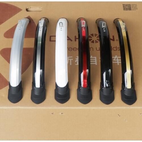 Widen 20 inch Front Rear Cycling Bike Mud Guard Folding Bike Mudguard fender Bicycle Wings With Rear Light Bike Accessories