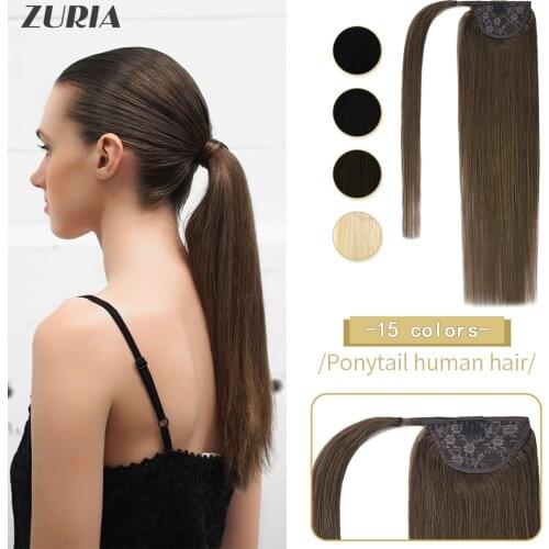 ZURIA Human Hair False Tails