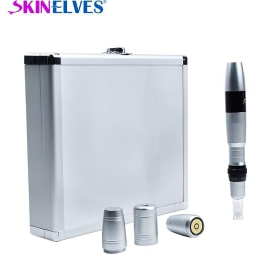 7 Colors Photon Therapy Wireless Derma Pen LED Lights Professional Microneeding Derma Pen With 2 Battery