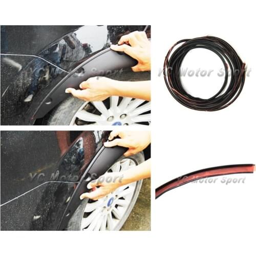 Car Accessories Rubber Sealing Strip Fit For Universal All Car Model Fender Flare Wheel Arch Sealing Strip