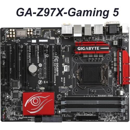 Used Desktop Motherboard GA-Z97X-Gaming 5 LGA 1150 DDR3 for Gigabyte Z97X-Gaming 5 32GB DVI HDMI VGA Original Mainboard