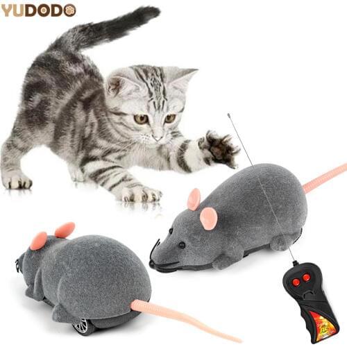 3 Colors Wireless Remote Control Mouse Cat Toy Electronic RC Rat Mice Animal Interactive Pet Toy For Dog C