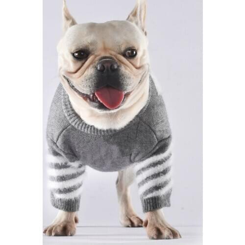 Designer Dog Sweaters for Small Dogs Print Cute Puppy Sweater Fashion Soft Dog Coat for French Bulldog Costume A19