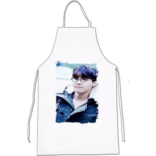 MERCHANDMANIA apron A3 BTS JHOPE MAP OF THE SOUL home kitchen cooking white polyester fiber custom offer