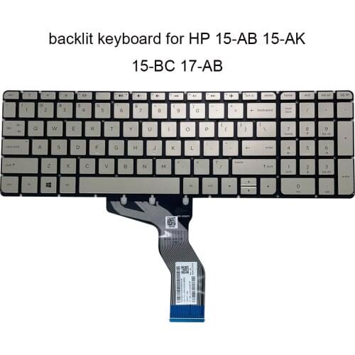 US English laptop keyboard For HP pavilion 15-AB 15-AK 15-BC 17-AB 15-ab100 15z-ab100 15z-ab qwerty laptops keyboards HPM14M53US