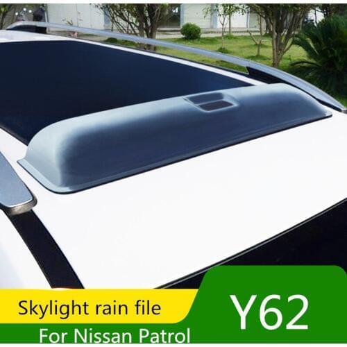 For Nissan Patrol Y62 10-18 sunroof visor Y62 modified sunroof rain eyebrows off-road accessories