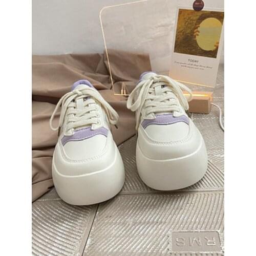 Little white shoes female 2021 new style Japanese shoes cute big toe shoes summer all-match casual thick sole shoes
