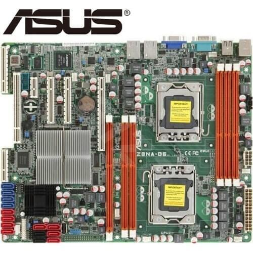 Asus Z8NA-D6 Motherboard LGA 1366 For Xeon 5500 Socket Core i7 DDR3 UDIMM 24GB RDIMM 48GB REG 10600R 8500R Used Mainboard X58