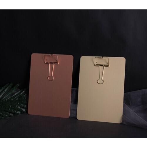 Metal Clipboard Writing Pad File Folders Document Holder School Stationery Gifts