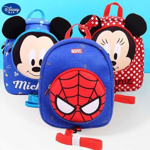 Disney cartoon cute kindergarten schoolbag children small backpack boys and girls baby anti-lost backpack