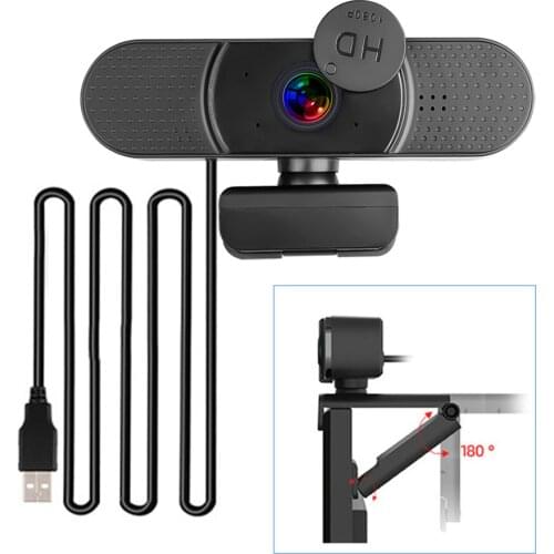 Kebidu HD mini webcam 1080p CMOS focus camera For Pc gamer Computer web cam USB for Live Video Play Work with microphone