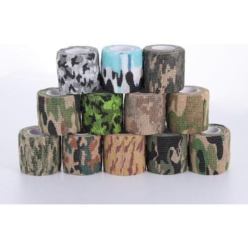 Multi-functional Camo Tape Non-woven Self-adhesive Camouflage Hunting Paintball Airsoft Rifle Non-Slip Waterproof Stealth Tape
