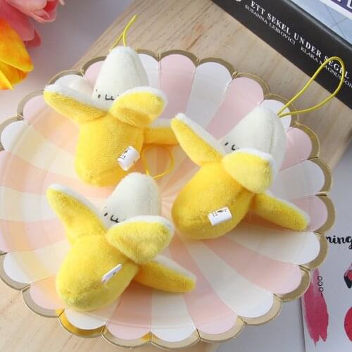 Cute Banana Plush Toy Kids Children Baby Girls Boys Students Gift Soft Pendant Stuffed Dolls Keychain Toy