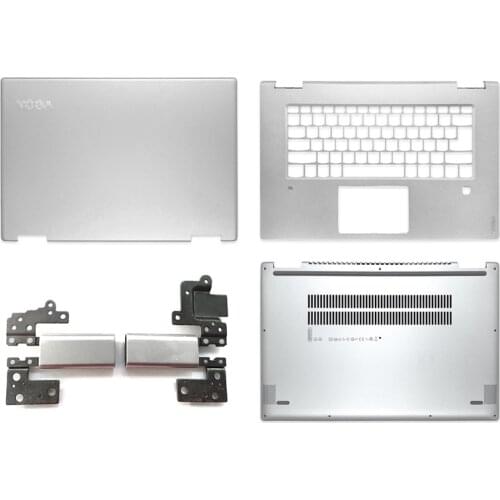 NEW Top Back Cover/Palmrest/Bottom Case/Hinges Laptop For Lenovo Yoga 720-15 720-15IKB LCD Back Cover Silver