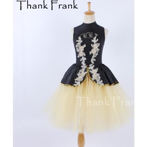 New Women Long Tutu Dress Girls Adorable Princess Dresses Adult Lace Ballet Costume Kids Applique Ballerina Dance Costumes C623