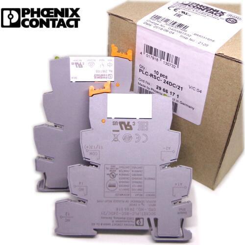 NEW OHCENIX CONTACT 2966016+2961105 (relay+socket) 2966171 24VDC PLC-RSC-24DC/21 PLC-BSC-24DC/21 Wafer relay Slim Relay 6A 1CO