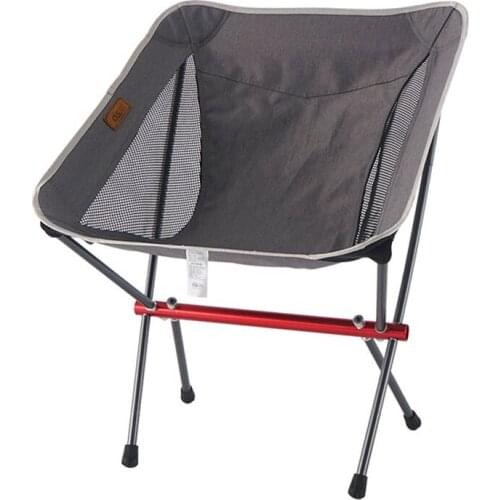 New outdoor folding chair aluminum alloy portable moon chair camping fishing chair beach lazy chair director chair