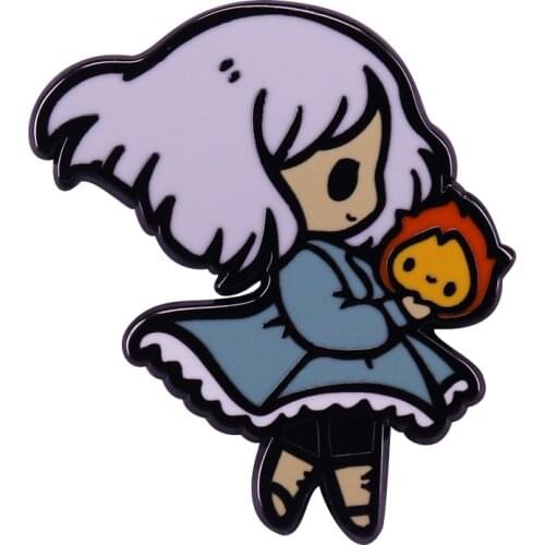 PF067 Dongmanli Anime Figures Enamel Pins Badge Brooch Backpack Bag Collar Lapel Decoration Jewelry Gifts for Friends