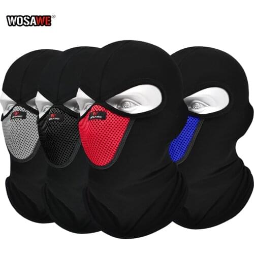 WOSAWE Motorcycle Headbands Washable MTB bandana Mask Outdoor Shooting sports Headband Training Bike face shield