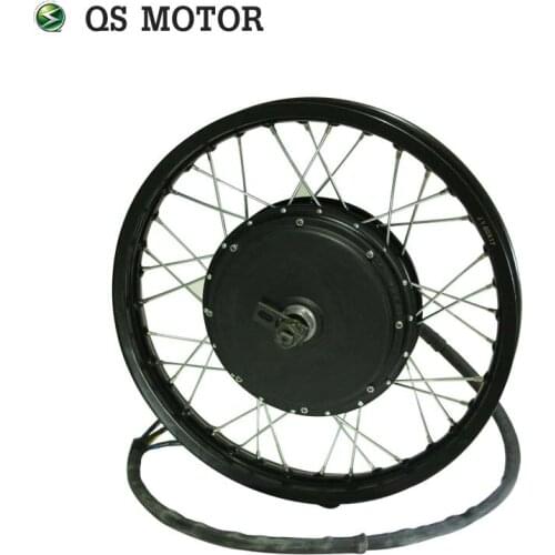 QSMOTOR 17x1.6inch E-Bike Spoke Hub Motor 205 50H V3/V3I/V3TI With Moped Motorcycle Wheel Rim Laced
