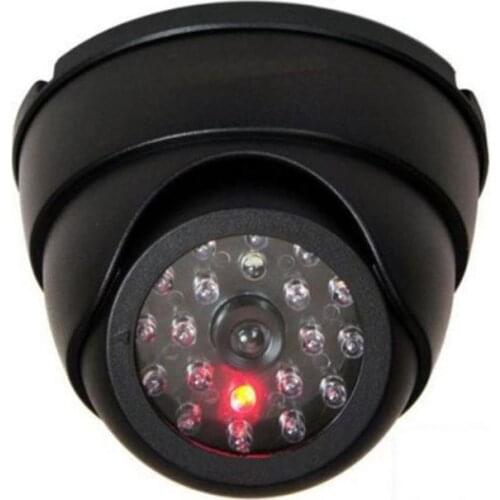 LED Light Fake Camera Black Outdoor Fake Simulation Dummy Security Home Flashing Surveillance Mini Camera Dome Camera H7V3