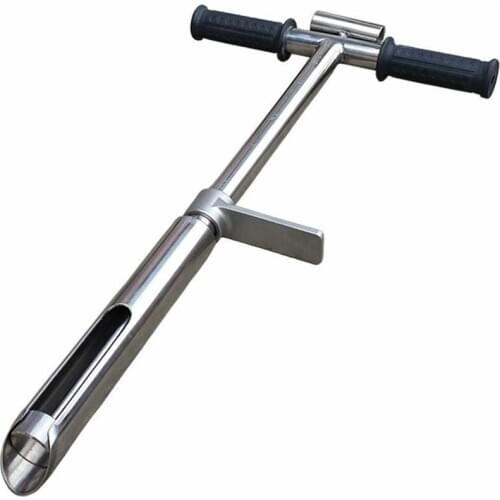 High Quality 304 Stainless steel soil probe sampler with ejector eject bore foot pedal