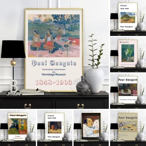 Paul Gauguin Exhibition Museum Poster, Kalapana Sings Southern All Stars Lilac Bouquet Wall Art, France Vintage Home Wall Decor