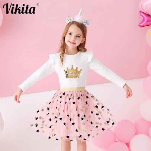 Girls Skirts Ballet Dance Pettiskirts Toddlers Multilayer Mesh Skirts Star Glitter Ball Gown Girls Casual Wear Children Clothing