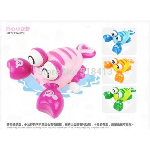 Pull Back Lovely Cartoon Animal Wind Up Clockwork Design Toys Funny For Children Plastic Boys Gift Big Eyes Lobster Shape 2021