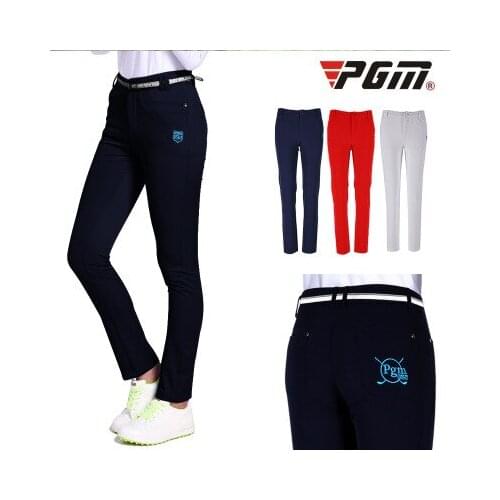 Women PGM Golf Pants uniform 데상트 Golf apparel high Elastic Slim golf wear trousers women golf broek ladies golf Sportswear