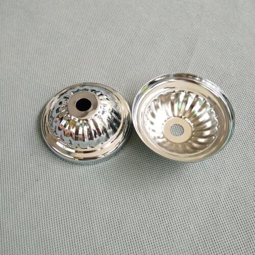 10pieces/lot 68x25mm chrome chrysanthemum metal cover Chandelier hub Box Cover Lighting Accessories Lamp Cup ceiling plate