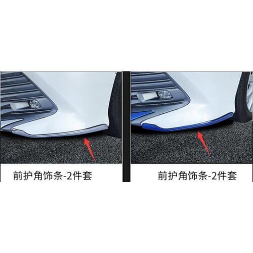 2pcs For Toyota Camry Sports V6 XSE SE 2018 2019 stainless steel Bumper Front Lip Corner