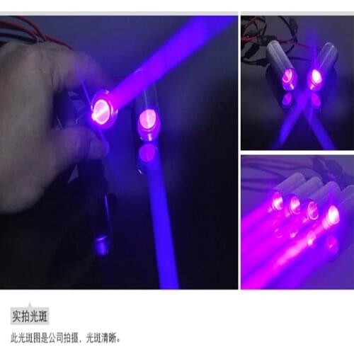 2pcs Fat Beam 405nm 250mW Violet Blue Laser DOT Module KTV DJ Bar Stage Lighting