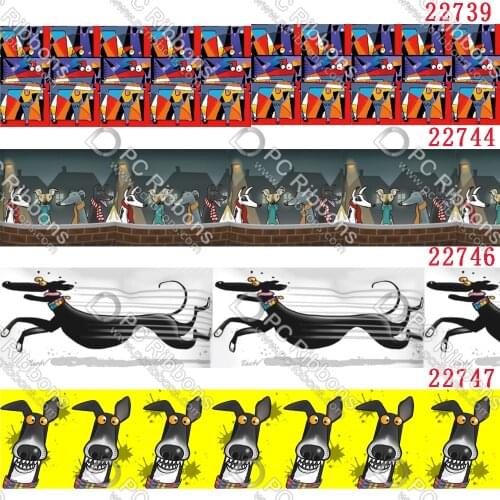 2" Greyhound Dog Collar Grosgrain Satin 16MM FOE Ribbon Party Decorations DIY Sewing Crafts for Making Hair Bows 3" 50 Yards
