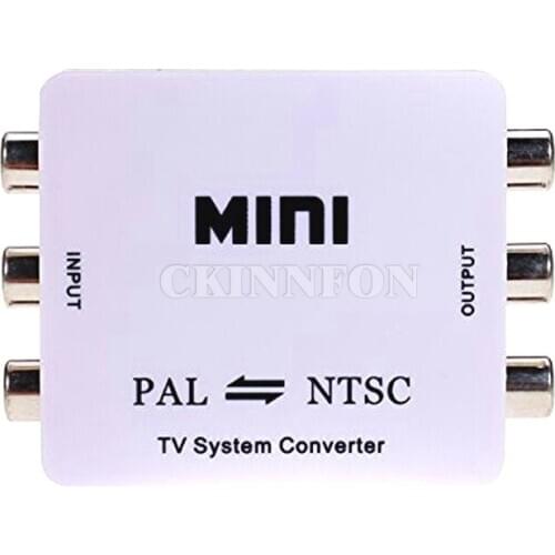 40Pcs/Lot Mini HD PAL NTSC Mutual Conversion TV System Converter Adapter for Single-format Video Equipment