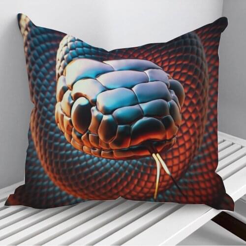 Abstract Snake Throw Pillows Cushion Cover On Sofa Home Decor 45*45cm 40*40cm Gift Pillowcase Cojines Dropshipping