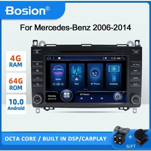2din Android 10 Car Multimedia Video Player For Mercedes Benz B200 A B Class W169 W245 Viano Vito W639 Sprinter W906 carplay DSP