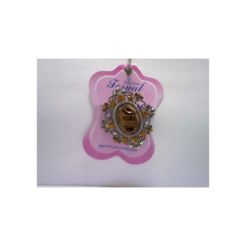 Cubic zirconia Big Stone Marbled Brooch