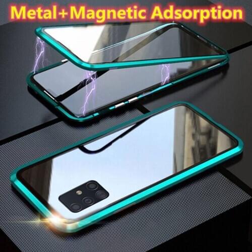 360 Full Cover For Xiaomi Redmi K30 Metal Magnetic Adsorption Case For Xiaomi Redmi K30 Cases Double Glass Coque Redmi K30 Funda