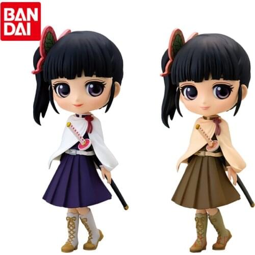 Bandai Genuine Qposket Demon Slayer Tsuyuri Kanao Q Version Anime Action Figures Collectible Model Ornaments Toys for Kids