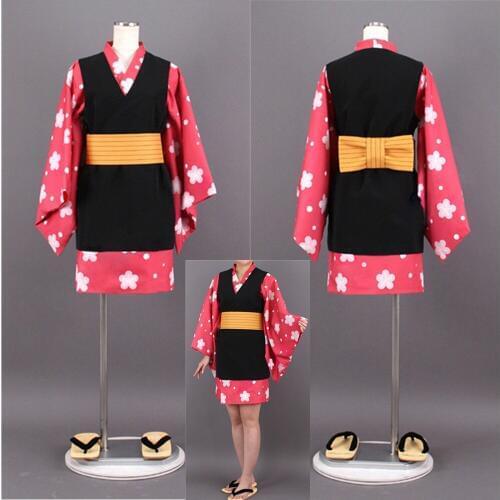 Demon Slayer:Kimetsu No Yaiba Makomo Kimono Uniforms Cosplay Costume Halloween Costume Dress