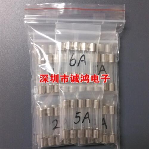 30 Fast Quick Blow Glass Tube Fuse Assortment Kit 6*30MM 1A 2A 3A 4A 5A 6A 7A 8A 10A 15A 250V